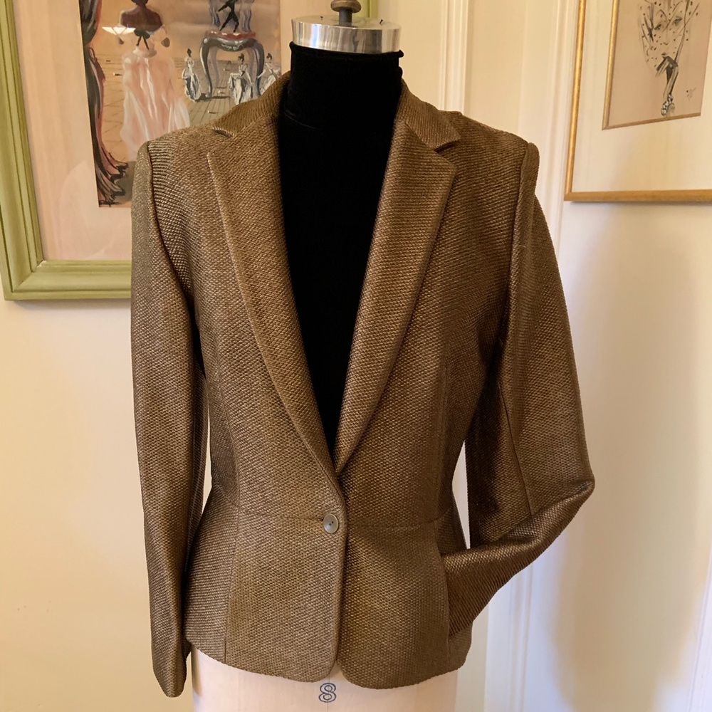 Bergdorf Goodman burnished gold blazer